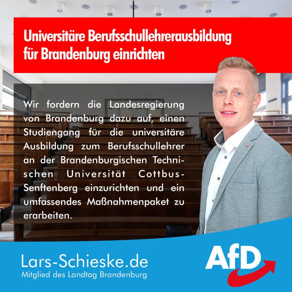 Universitäre Berufsschullehrer-Ausbildung für Brandenburg einrichten