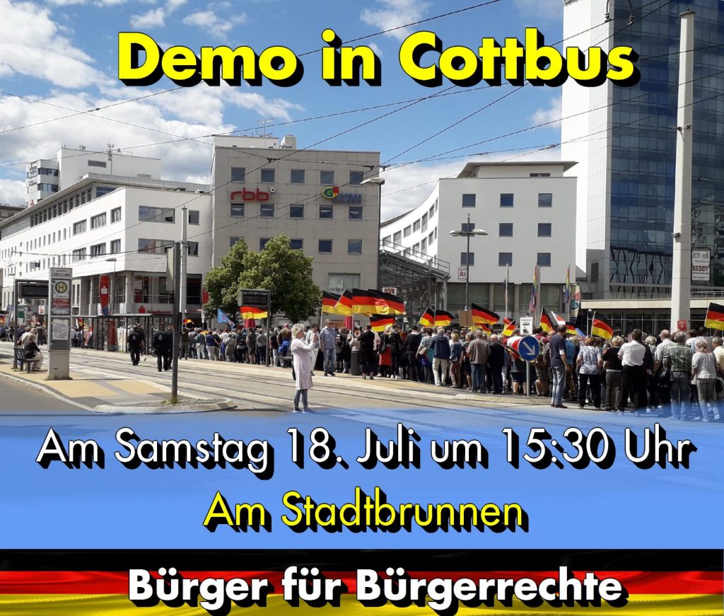 Demonstration in Cottbus
