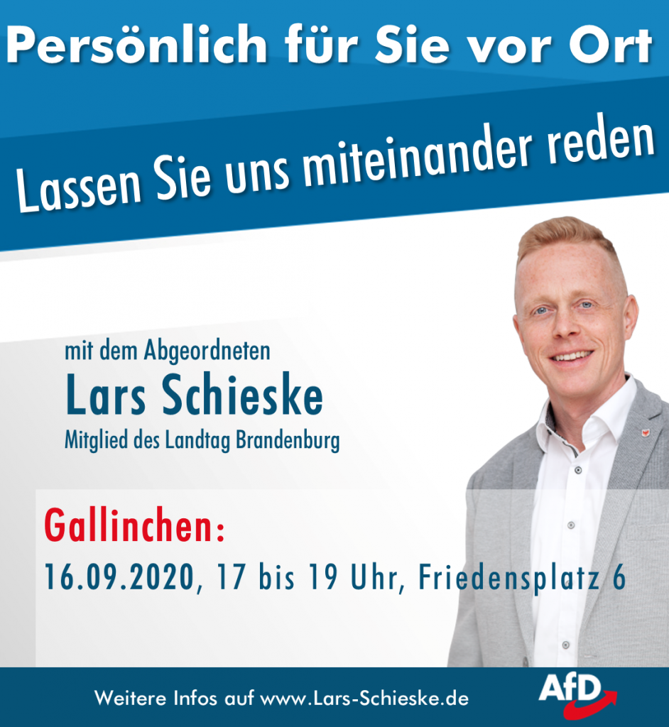 Infostand in Gallinchen