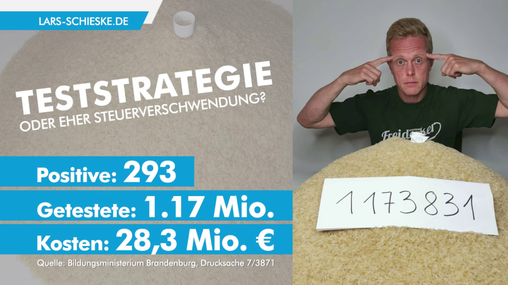 Corona Teststrategie des Land Brandenburgs oder eher Steuergeldverschwendung?
