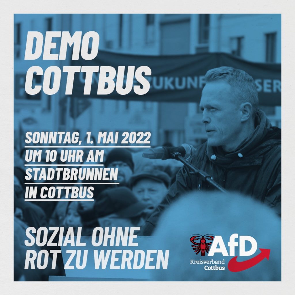 1. Mai-Demo in Cottbus