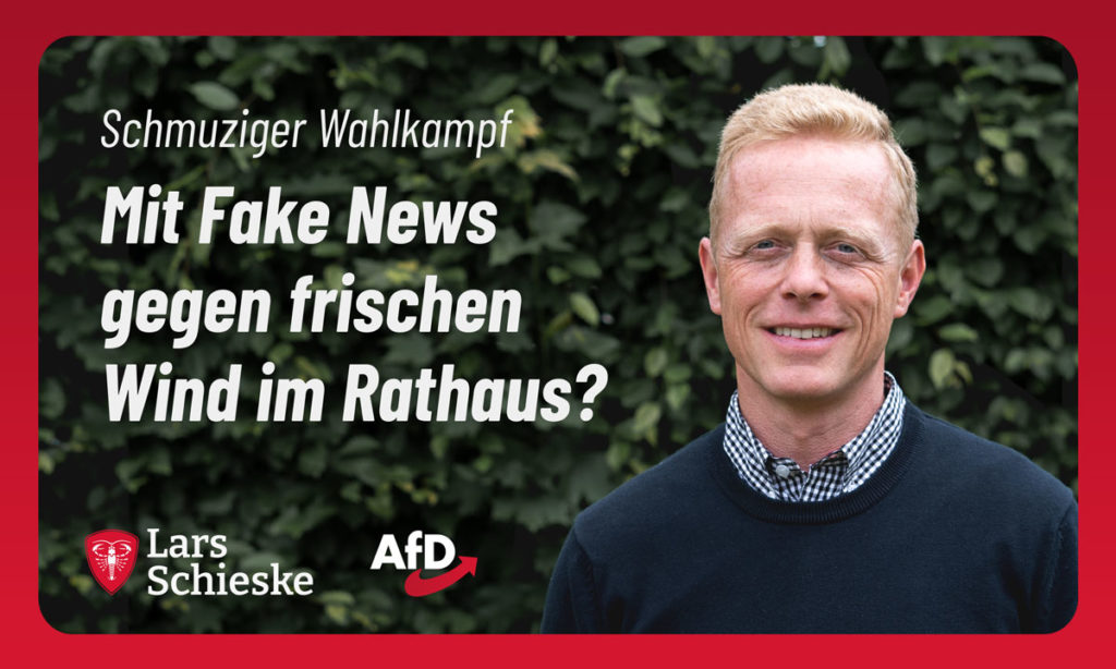 Schmutziger Wahlkampf: Mit Fake News wird in der Verwaltung Stimmung gegen frischen Wind im Rathaus gemacht!