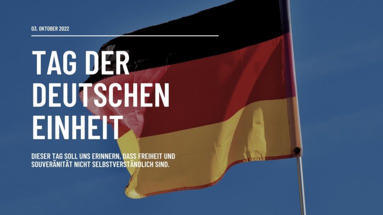 Schwarz, Rote, GOld - die Deutsche Fahne zur Deutschen Einheit, Symbolbild von Lars-Schieske.de
