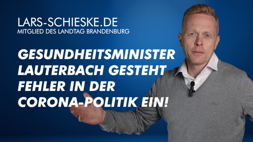 Lauterbach gesteht Fehler ein