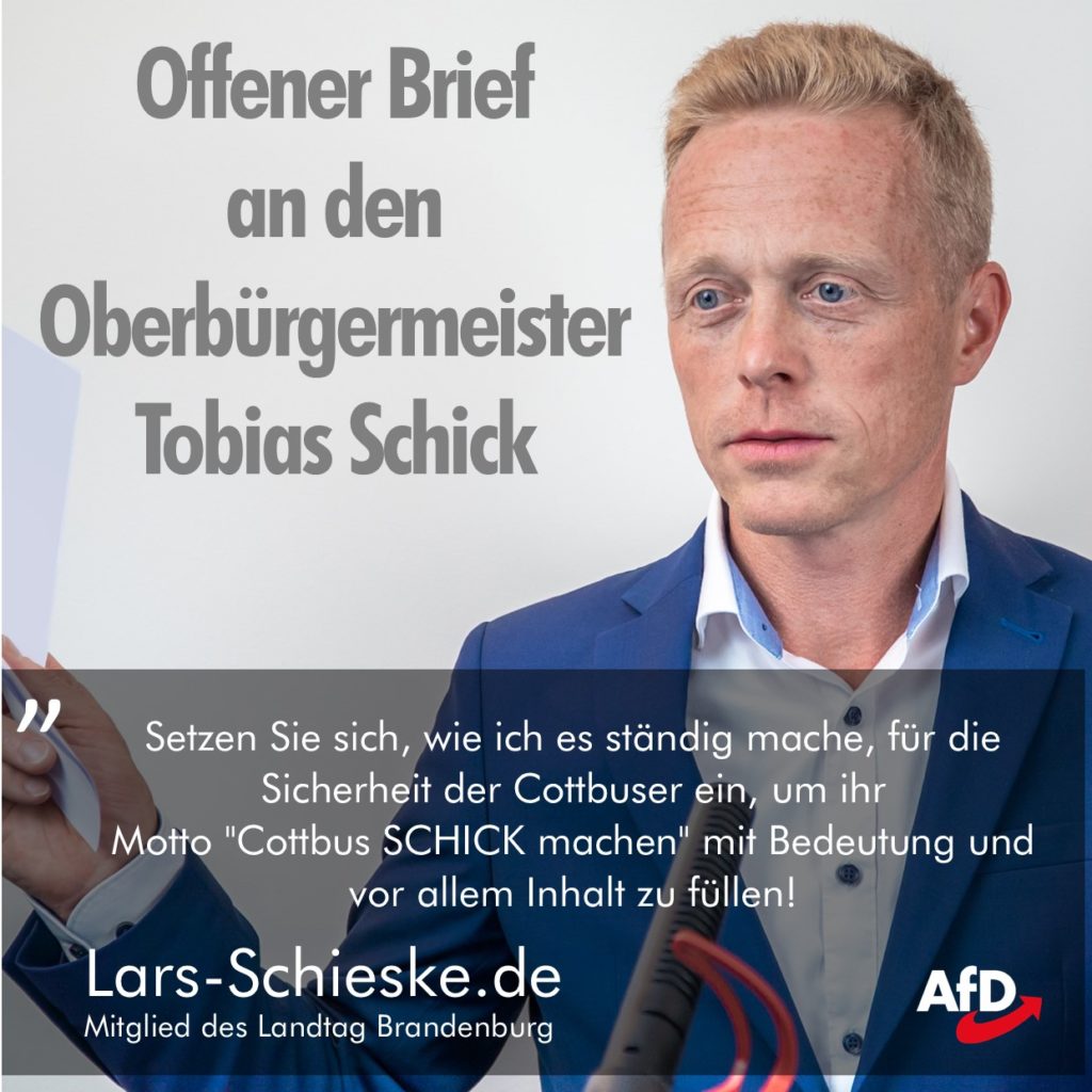 Offener Brief an den OB Tobias Schick