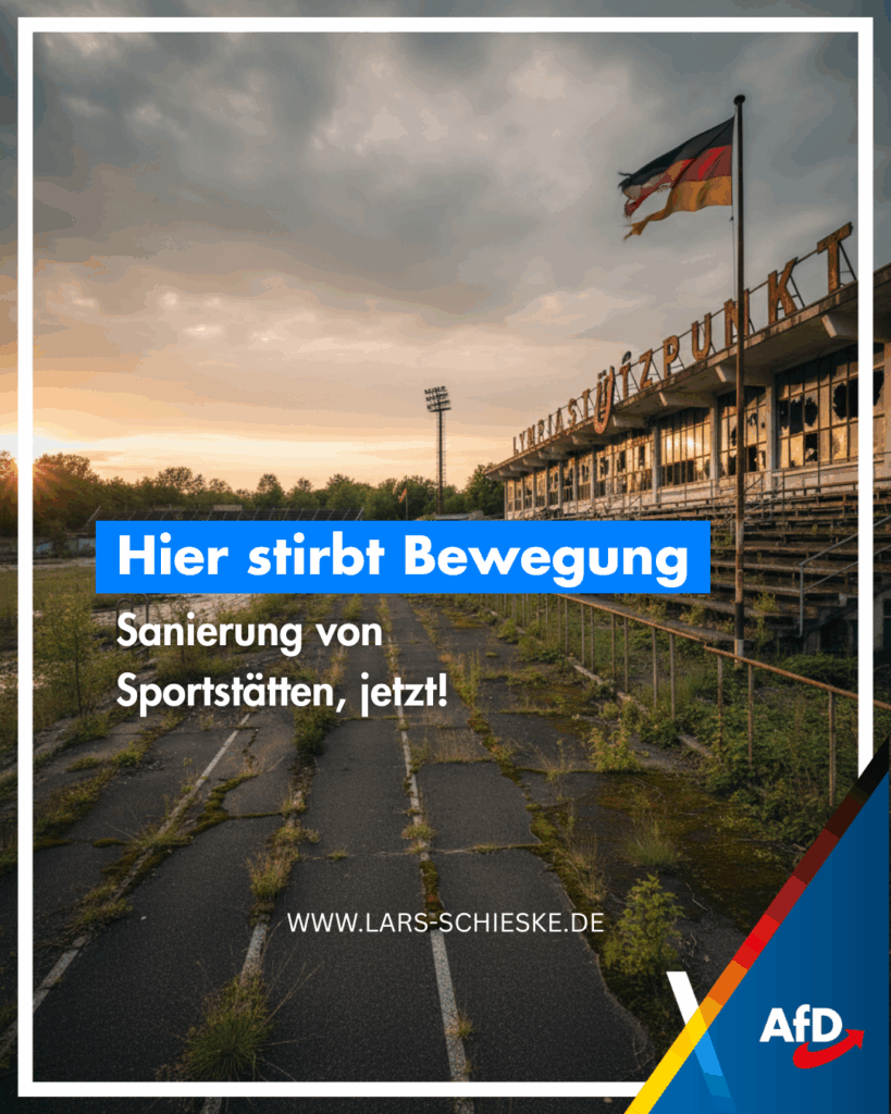 Rede & Antrag zu „Sanierung von Sportstätten“ im Bundestag – mit klarer Forderung!