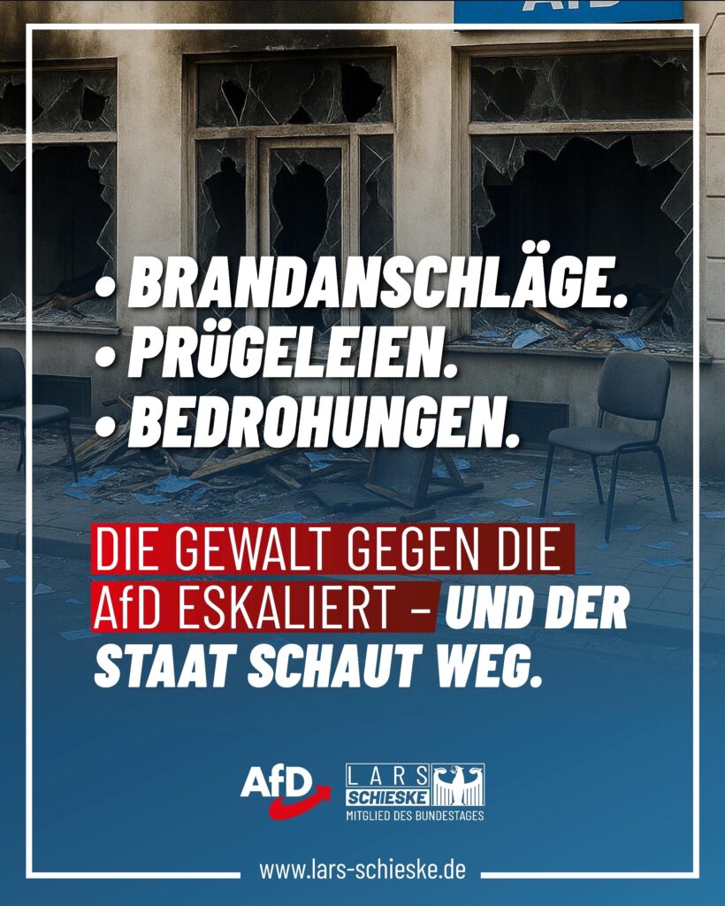 Linksextreme Gewalt gegen die AfD eskaliert