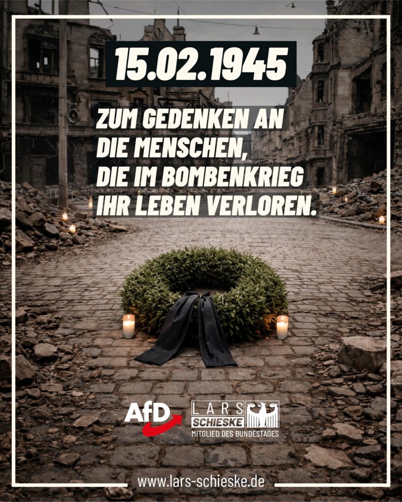 Bombenangriff auf Cottbus am 15. Februar 1945– den Opfern ein würdiges Gedenken!