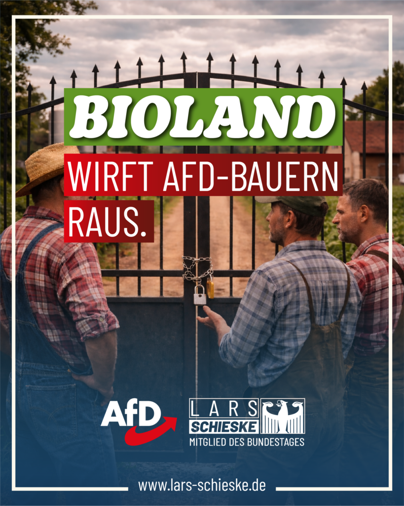 Bio-Elite auf Steuerzahlerkosten: Bioland wirft AfD-Bauern raus
