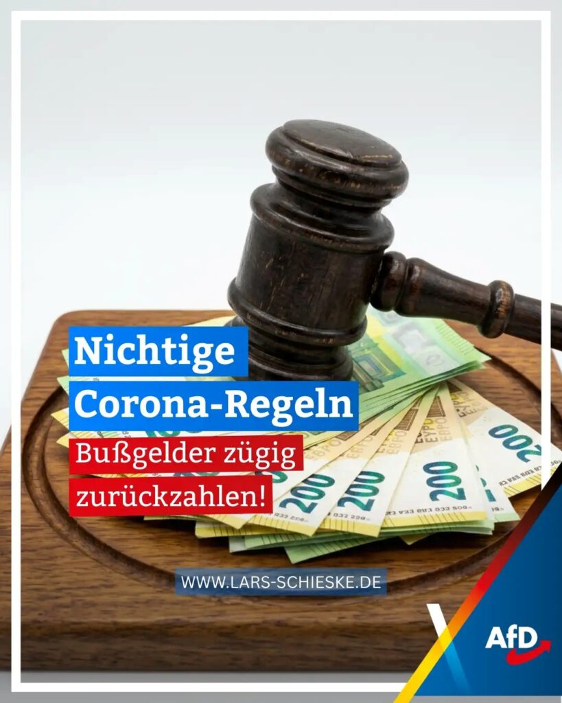 Nichtige Corona-Regeln – Bußgelder zügig zurückzahlen!