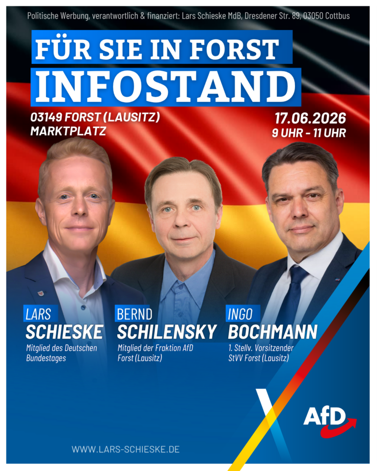 Infostand 17.06.2026 Forst Lausitz