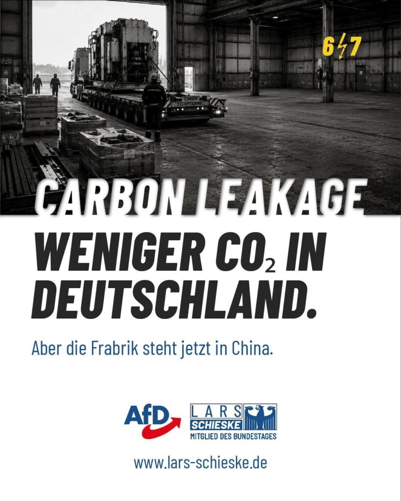 Carbon Leakage. Deutschland verbessert seine Klimabilanz, indem es seine Industrie exportiert (6/7)