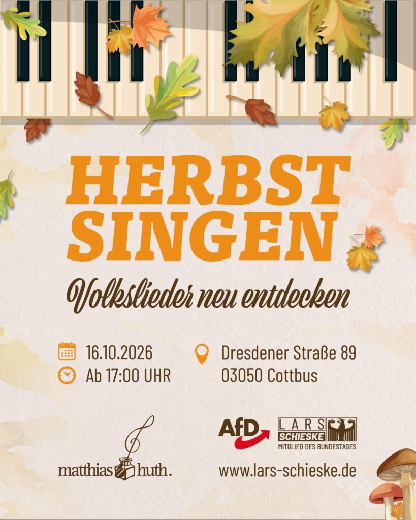 Volkslieder neu entdecken: Herbstsingen in meinem Bürgerbüro